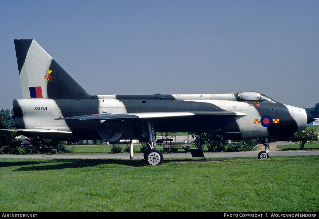 Aircraft Photo of XN781 | English Electric Lightning F2A | UK - Air Force | AirHistory.net #618619