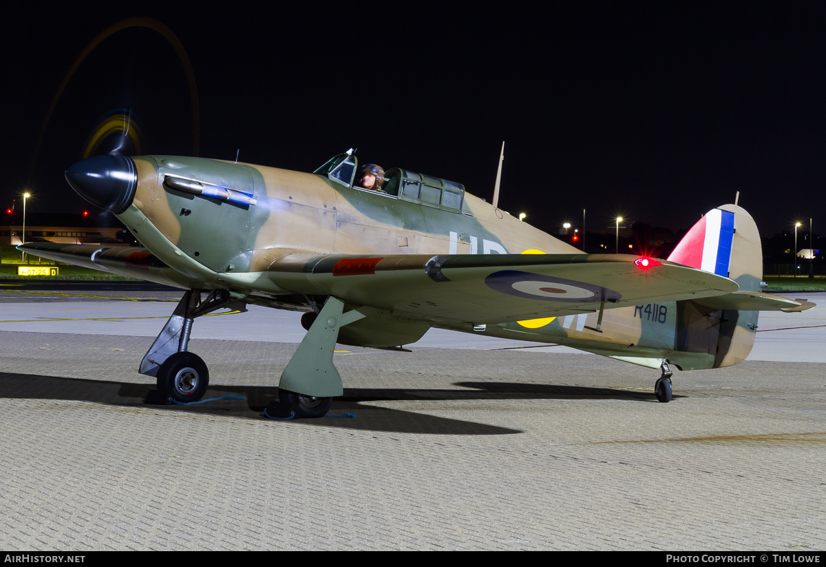 Aircraft Photo of G-HUPW / R4118 | Hawker Hurricane Mk1 | UK - Air Force | AirHistory.net #618630