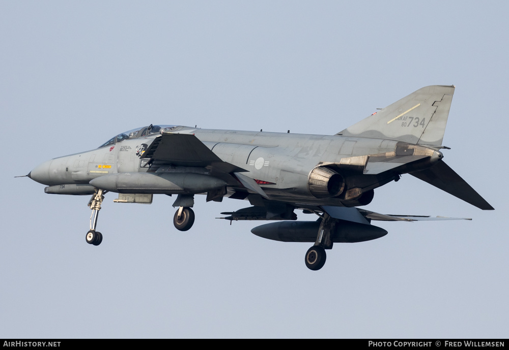 Aircraft Photo of 80-734 | McDonnell Douglas F-4E Phantom II | South Korea - Air Force | AirHistory.net #618633