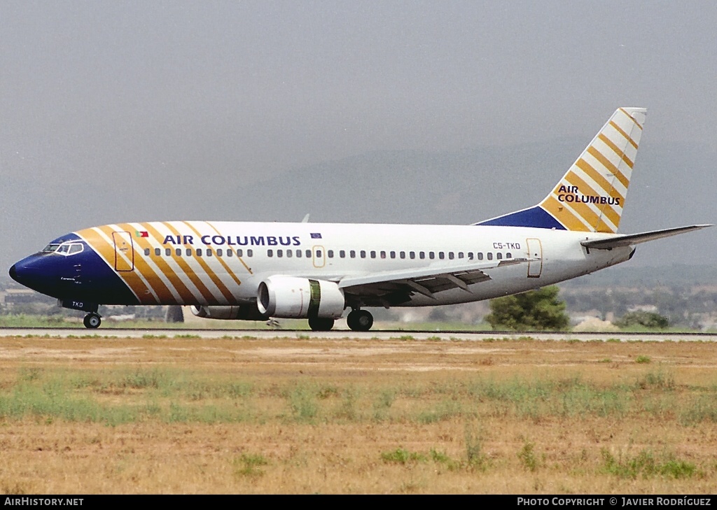 Aircraft Photo of CS-TKD | Boeing 737-33A | Air Columbus | AirHistory.net #618647