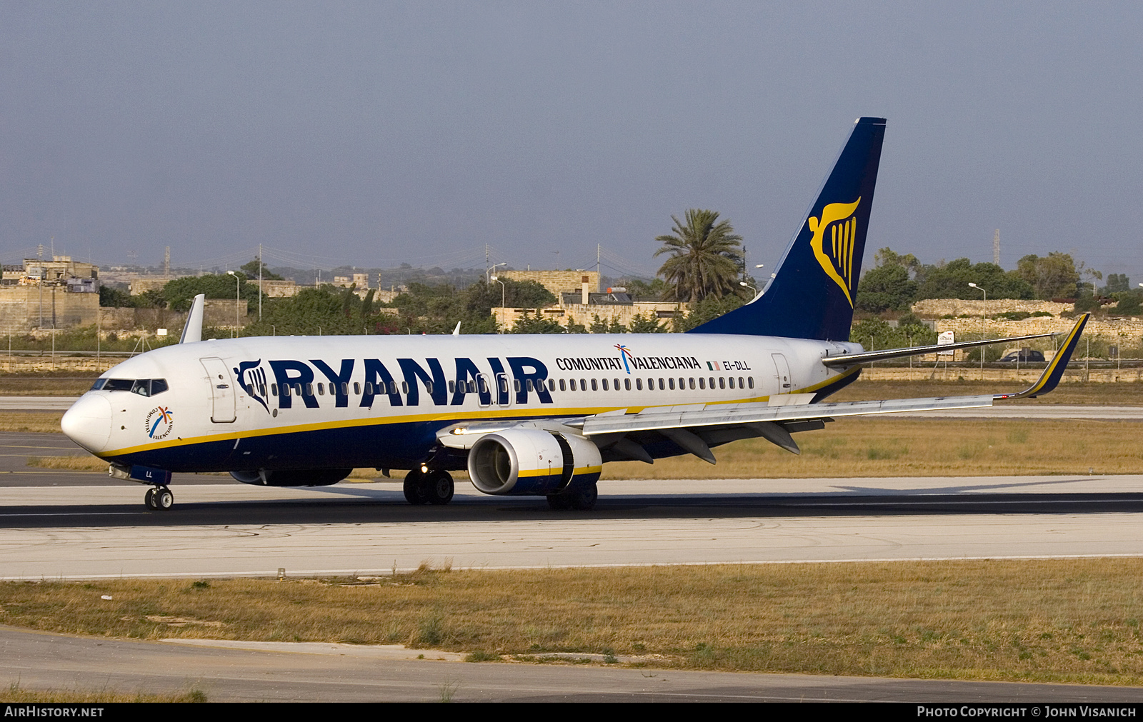Aircraft Photo of EI-DLL | Boeing 737-8AS | Ryanair | AirHistory.net #618778