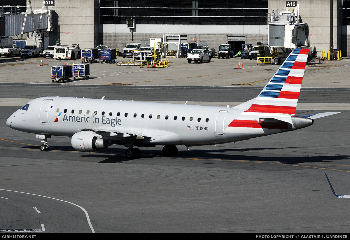 Aircraft Photo of N118HQ | Embraer 175LR (ERJ-170-200LR) | American Eagle | AirHistory.net #618793