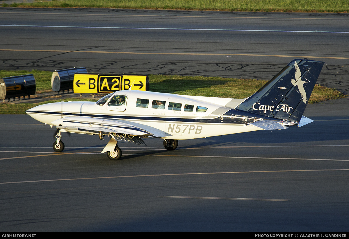 Aircraft Photo of N57PB | Cessna 402C | Cape Air | AirHistory.net #618807