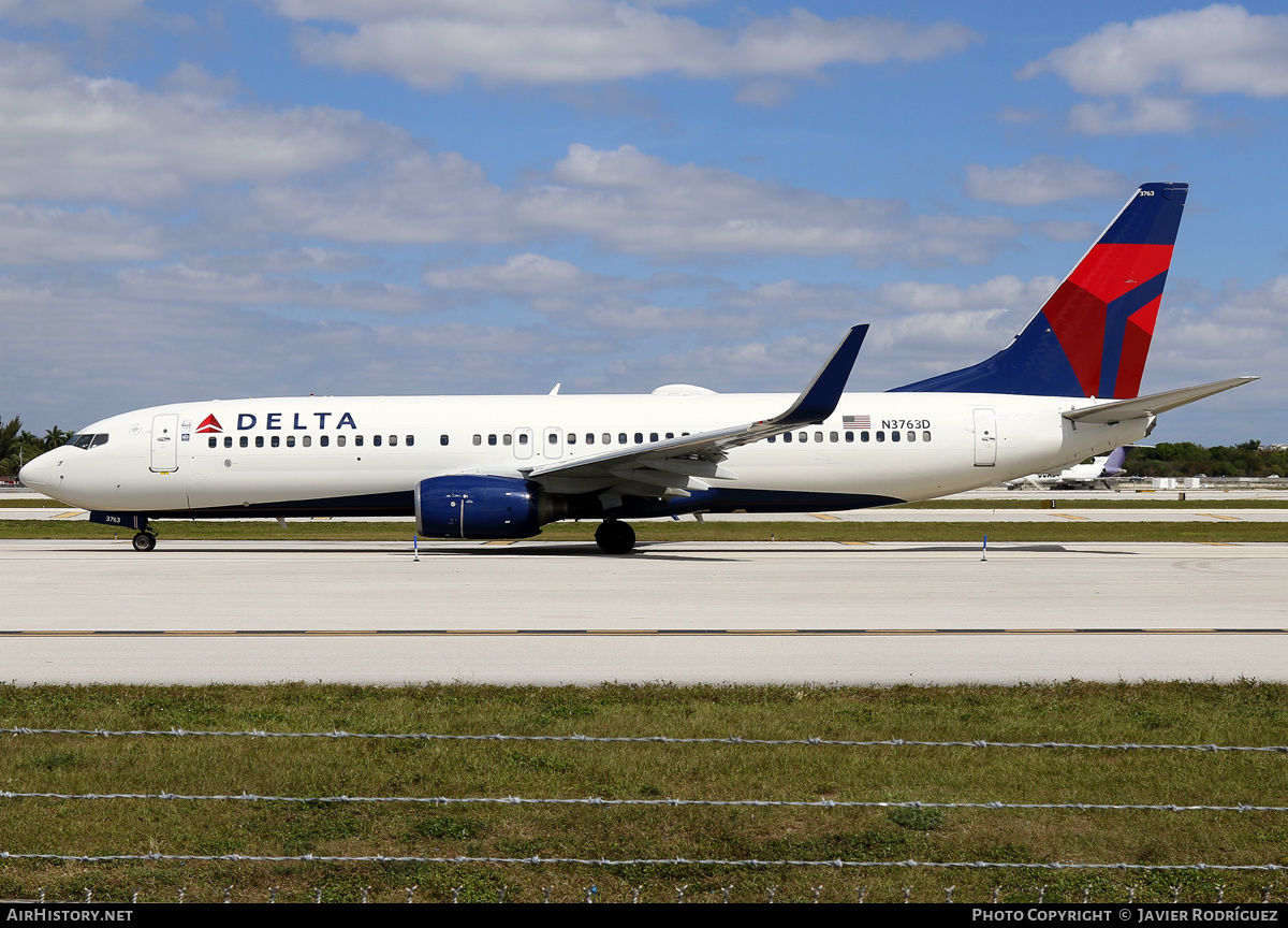 Aircraft Photo of N3763D | Boeing 737-832 | Delta Air Lines | AirHistory.net #619036