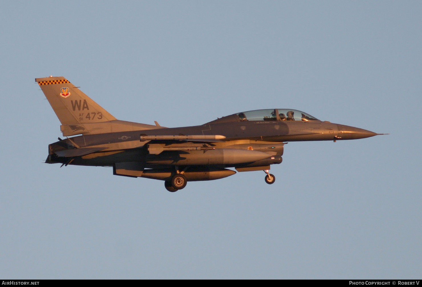 Aircraft Photo of 91-0473 / AF91-473 | Lockheed Martin F-16DM Fighting Falcon | USA - Air Force | AirHistory.net #619047