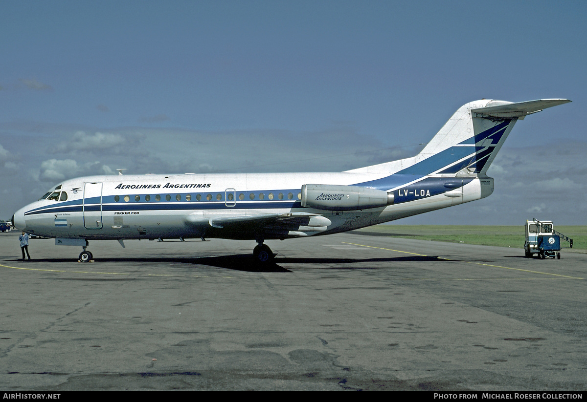 Aircraft Photo of LV-LOA | Fokker F28-1000 Fellowship | Aerolíneas Argentinas | AirHistory.net #619093