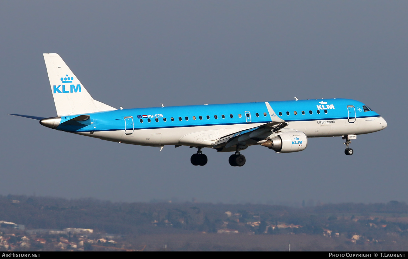 Aircraft Photo of PH-EZN | Embraer 190STD (ERJ-190-100STD) | KLM Cityhopper | AirHistory.net #619118