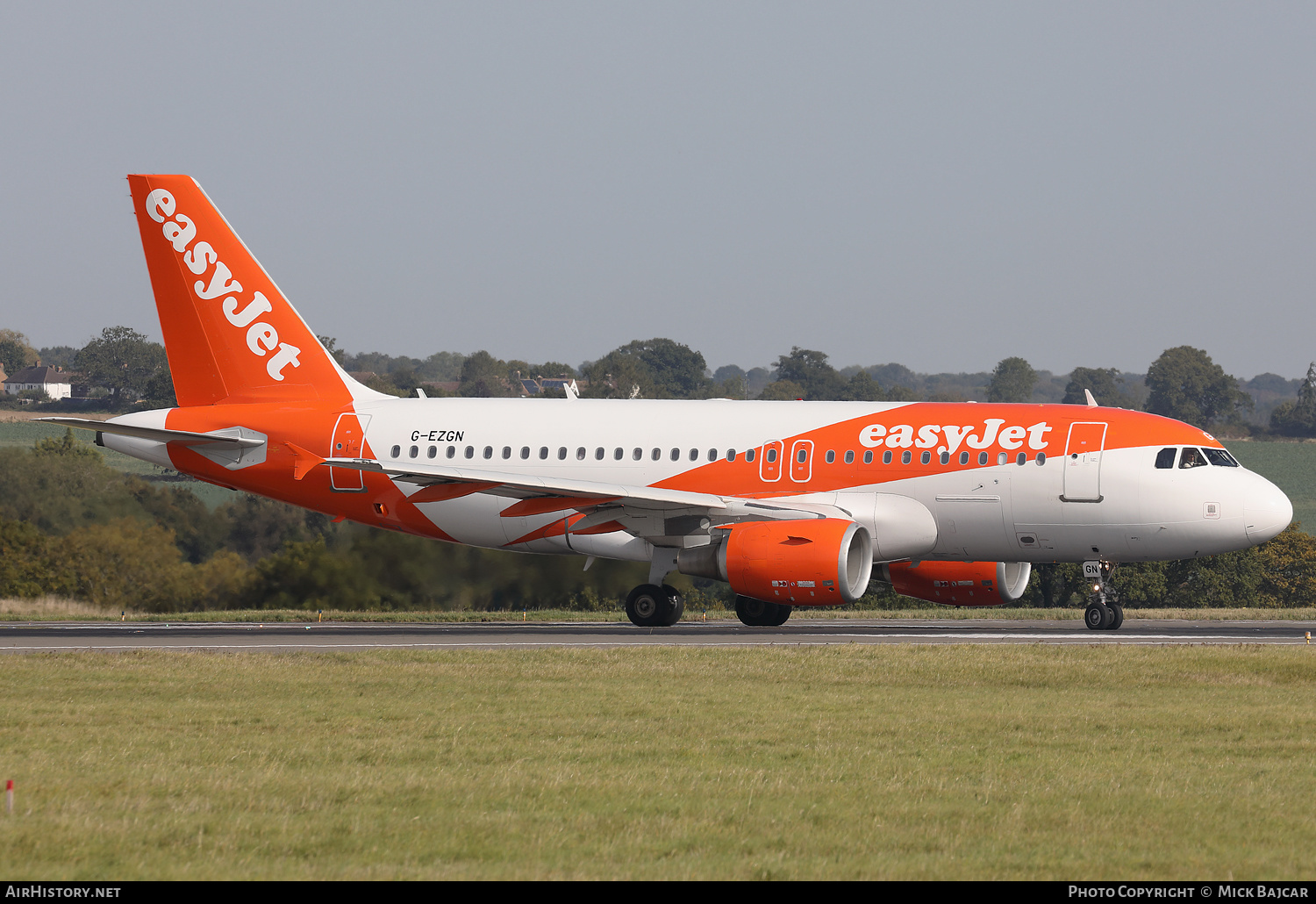 Aircraft Photo of G-EZGN | Airbus A319-111 | EasyJet | AirHistory.net #619122