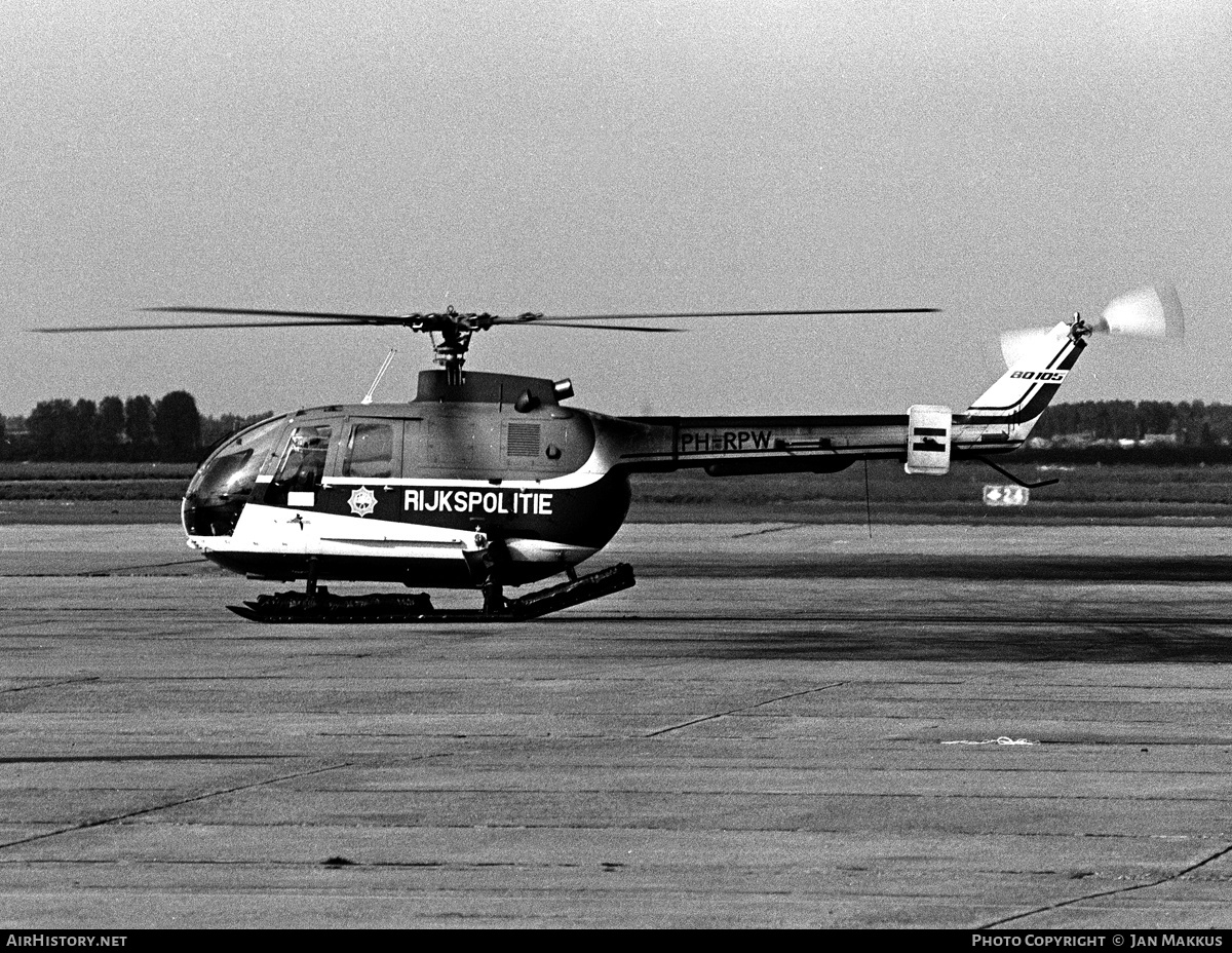 Aircraft Photo of PH-RPW | MBB BO-105CB | Rijkspolitie | AirHistory.net #619138