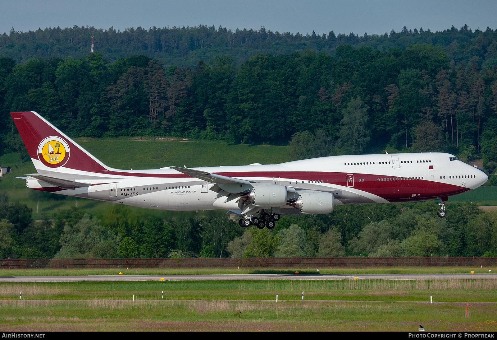 Aircraft Photo of VQ-BSK | Boeing 747-8ZV BBJ | AirHistory.net #619227