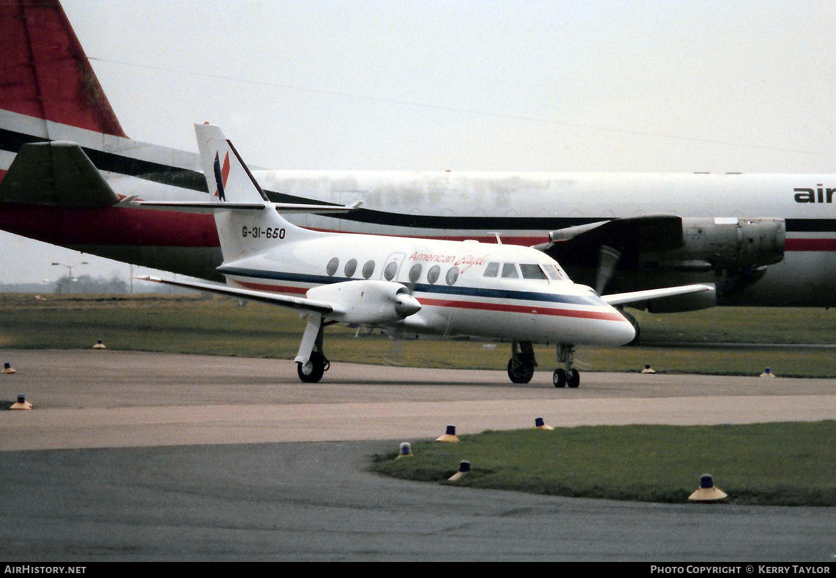 Aircraft Photo of G-31-650 | British Aerospace BAe-3101 Jetstream 31 | American Eagle | AirHistory.net #619233