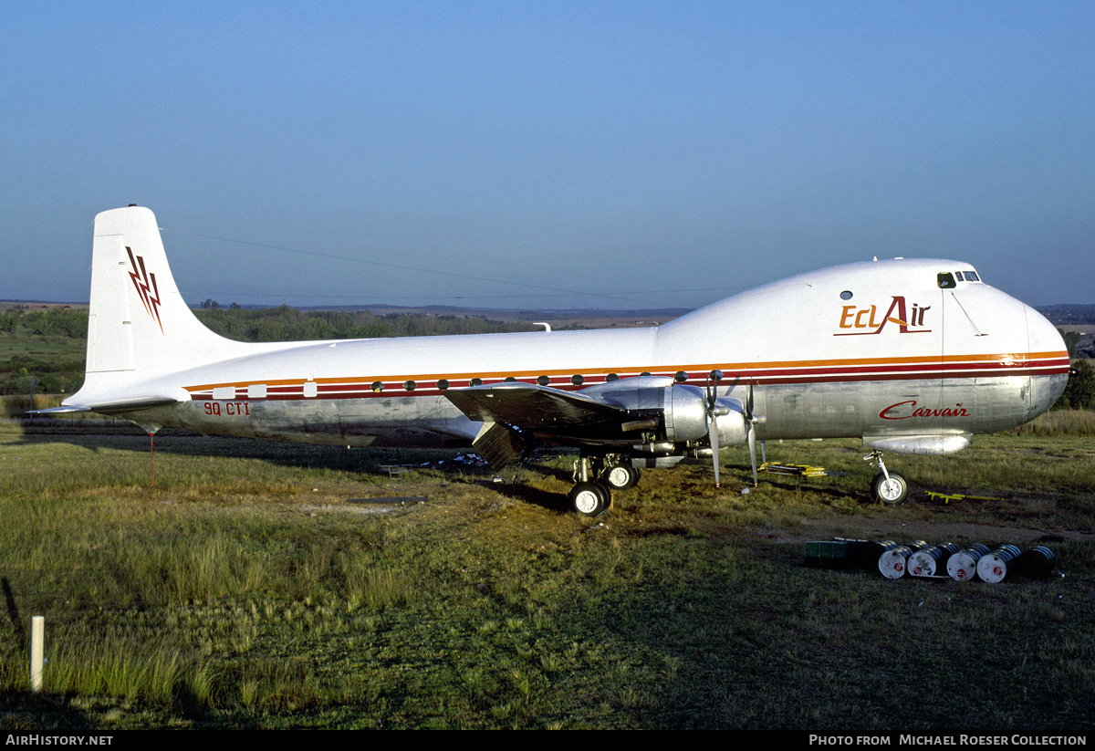 Aircraft Photo of 9Q-CTI | Aviation Traders ATL-98 Carvair | ECL Air - Entreprise Consolidée pour des Livraisons par Air | AirHistory.net #619304