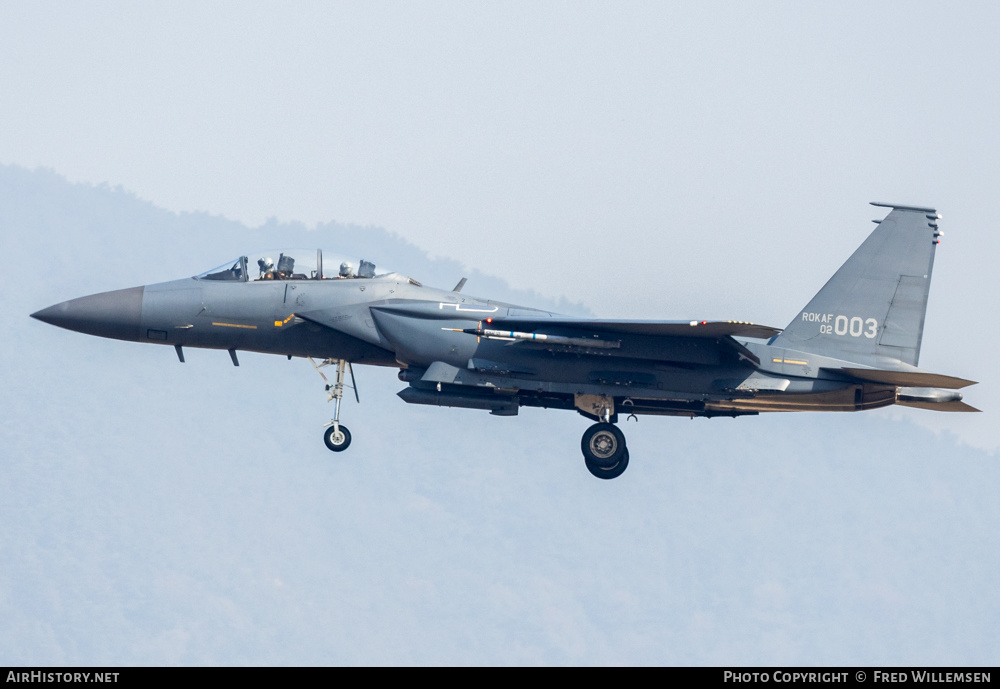 Aircraft Photo of 02-003 | Boeing F-15K Slam Eagle | South Korea - Air Force | AirHistory.net #619330