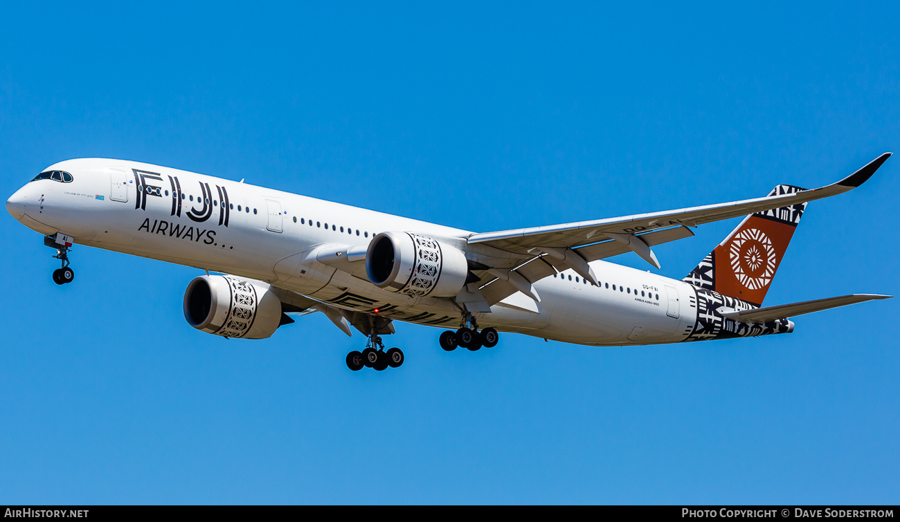 Aircraft Photo of DQ-FAI | Airbus A350-941 | Fiji Airways | AirHistory.net #619337