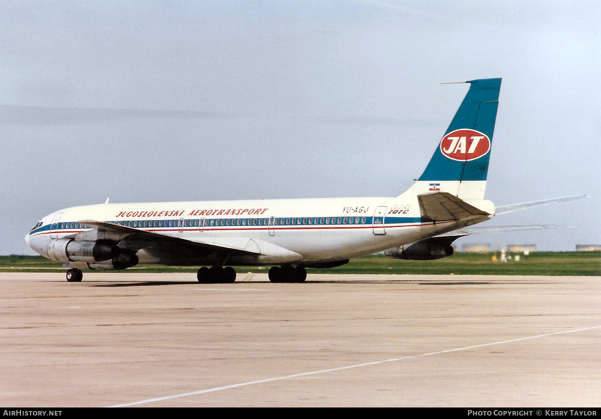 Aircraft Photo of YU-AGJ | Boeing 707-351C | JAT Yugoslav Airlines - Jugoslovenski Aerotransport | AirHistory.net #619348