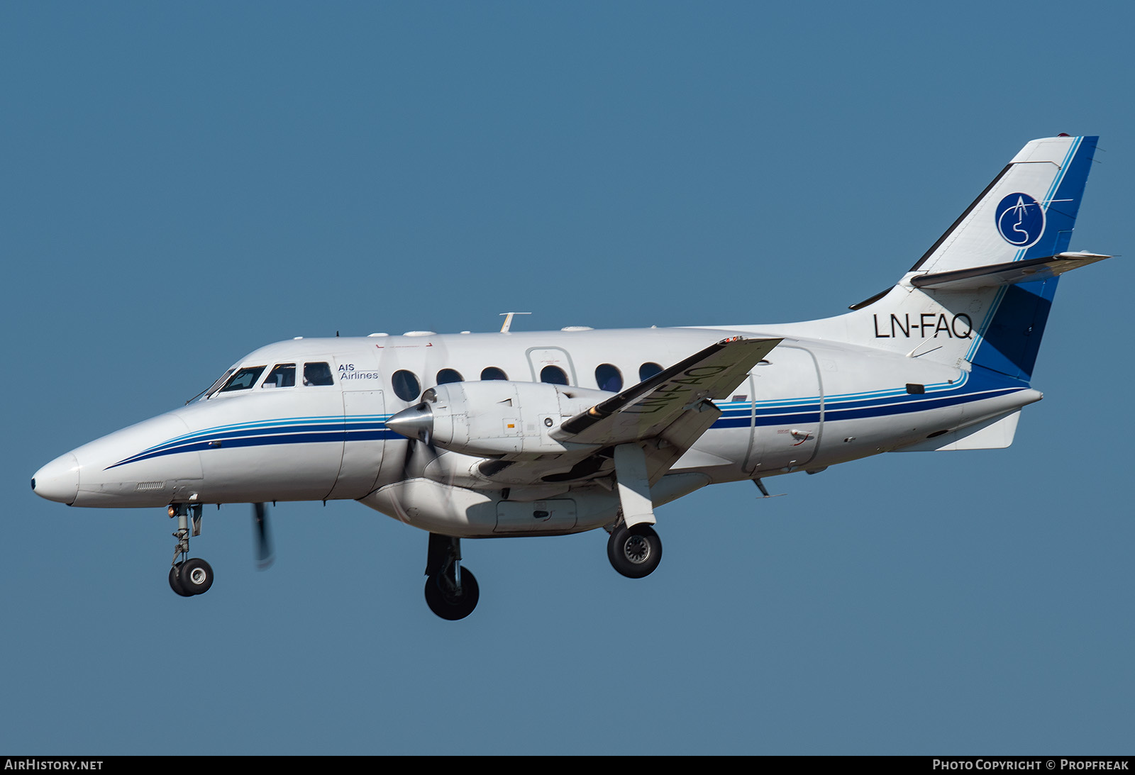 Aircraft Photo of LN-FAQ | British Aerospace BAe-3212 Jetstream Super 31 | AIS Airlines | AirHistory.net #619370