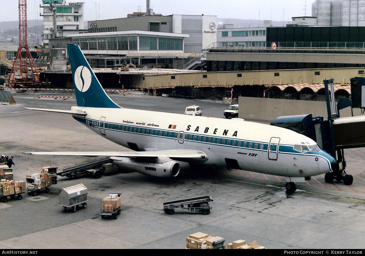 Aircraft Photo of OO-SDO | Boeing 737-229/Adv | Sabena | AirHistory.net #619381