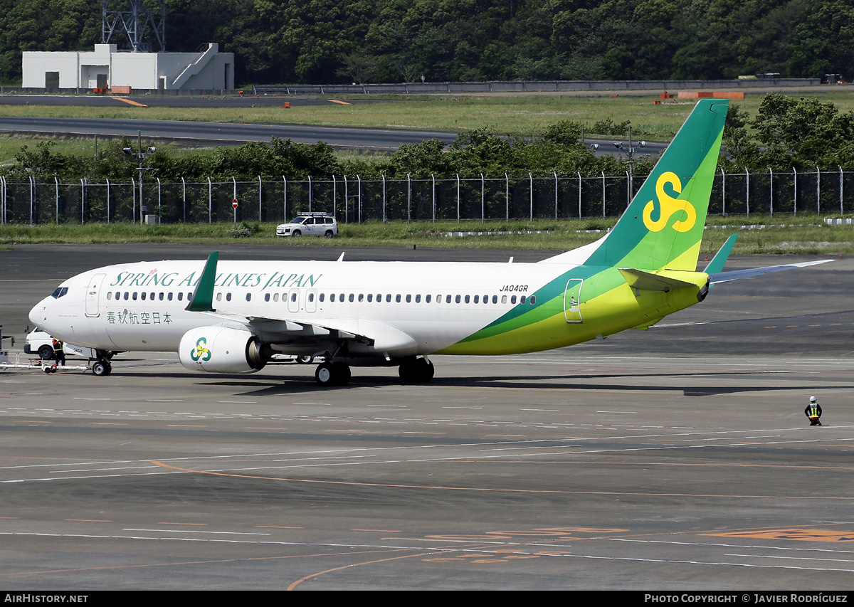 Aircraft Photo of JA04GR | Boeing 737-800 | Spring Airlines Japan | AirHistory.net #619489