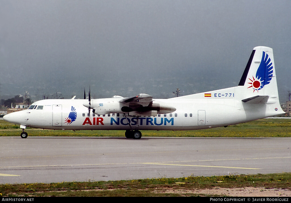 Aircraft Photo of EC-771 | Fokker 50 | Air Nostrum | AirHistory.net #619517