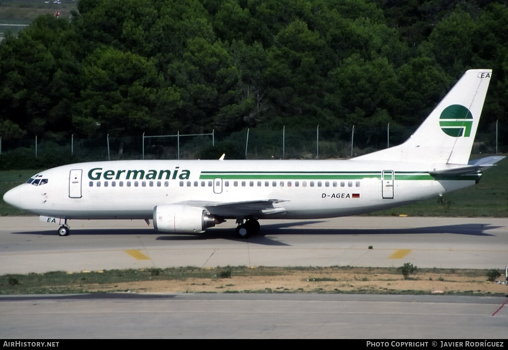 Aircraft Photo of D-AGEA | Boeing 737-35B | Germania | AirHistory.net #619520