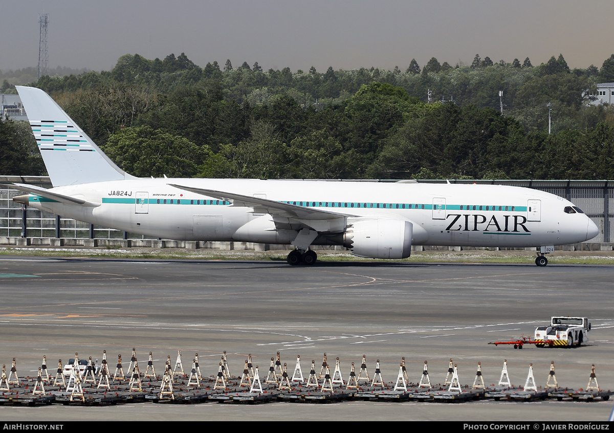 Aircraft Photo of JA824J | Boeing 787-8 Dreamliner | ZipAir | AirHistory.net #619521