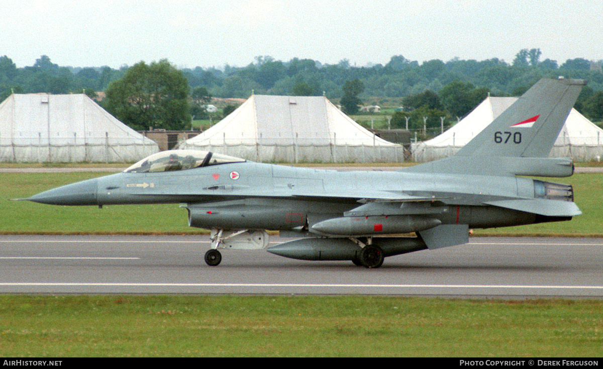 Aircraft Photo of 670 | General Dynamics F-16A Fighting Falcon | Norway - Air Force | AirHistory.net #619532