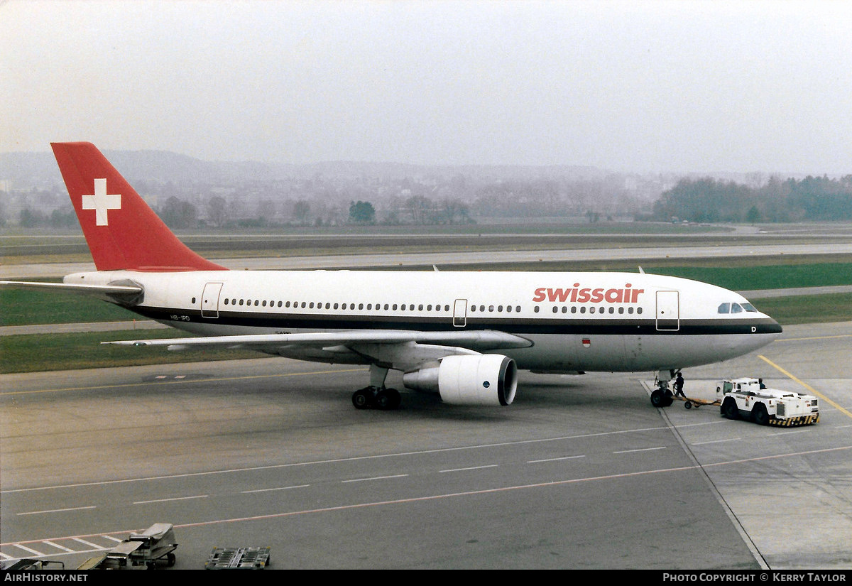 Aircraft Photo of HB-IPD | Airbus A310-221 | Swissair | AirHistory.net #619562