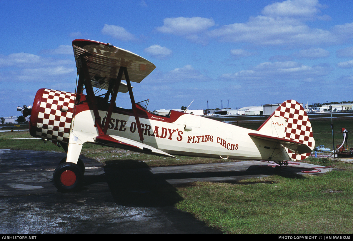 Aircraft Photo of N711RS | Boeing A75N1 Kaydet | Rosie O'Grady's Flying Circus | AirHistory.net #619567