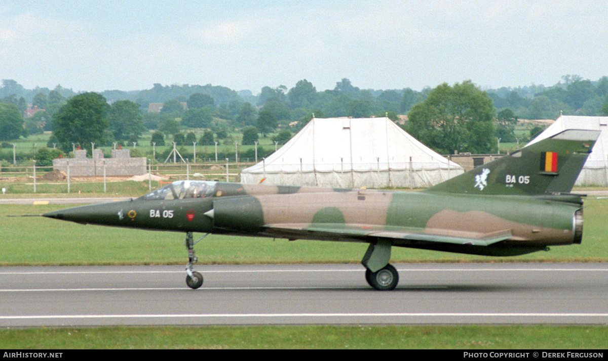 Aircraft Photo of BA05 | Dassault Mirage 5BA | Belgium - Air Force | AirHistory.net #619603