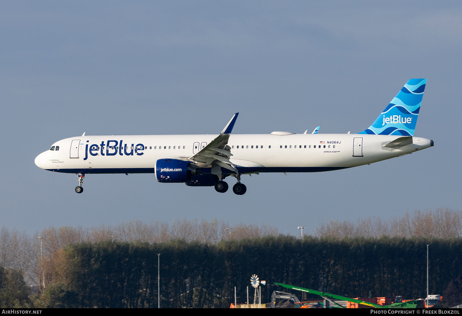 Aircraft Photo of N4064J | Airbus A321-271NX | JetBlue Airways | AirHistory.net #619630