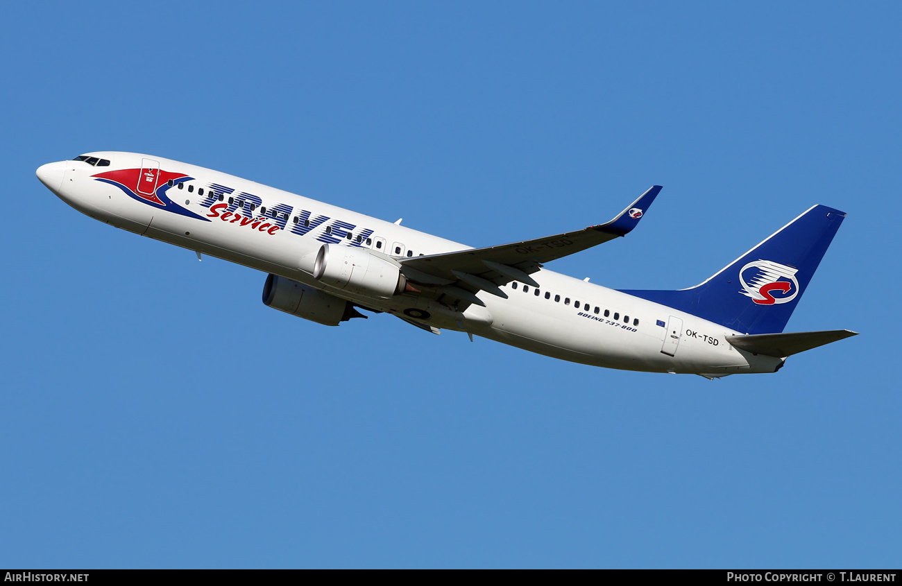 Aircraft Photo of OK-TSD | Boeing 737-8Q8 | Travel Service | AirHistory.net #619632