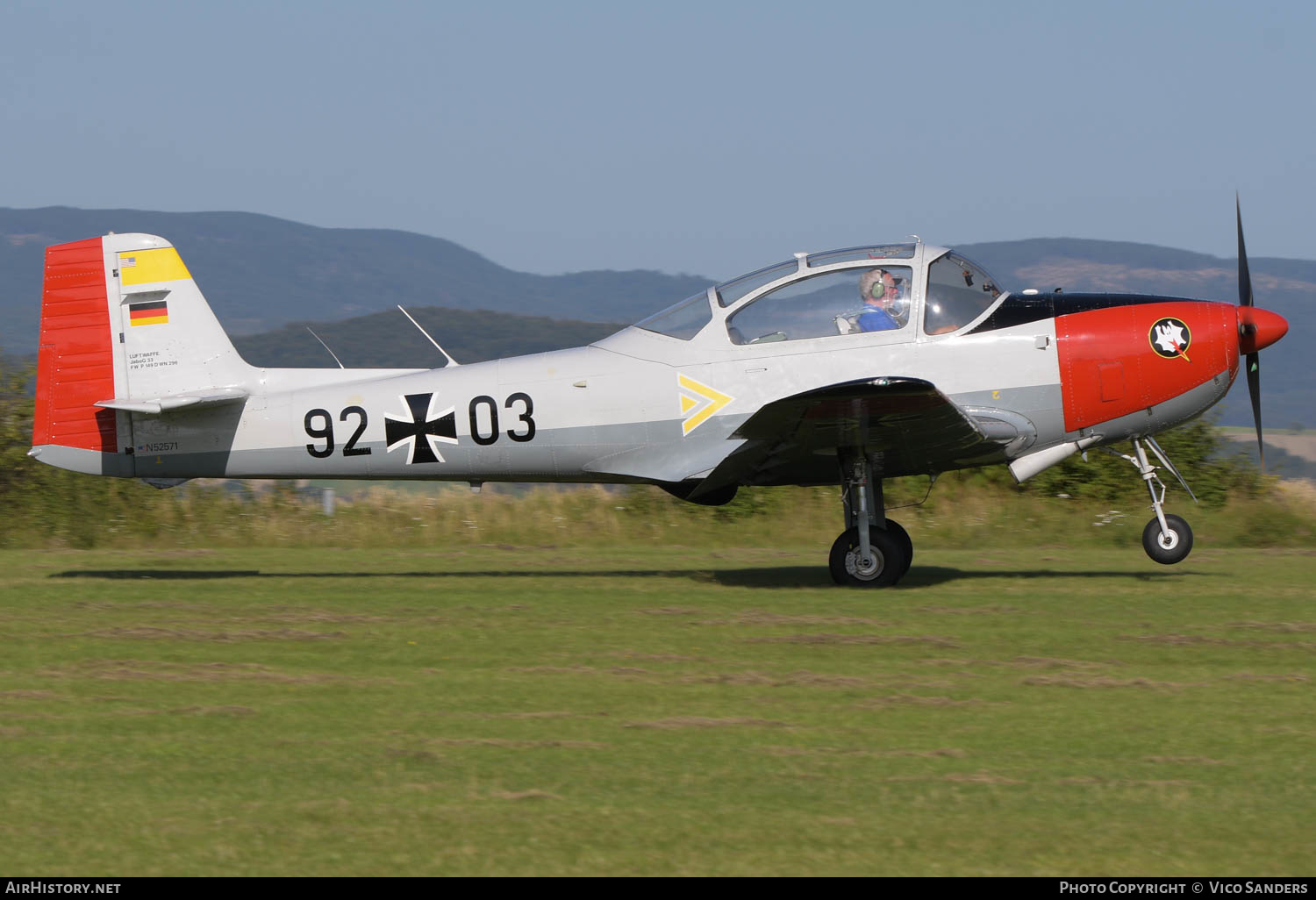 Aircraft Photo of N52571 / 9203 | Focke-Wulf FWP-149D | Germany - Air Force | AirHistory.net #619664