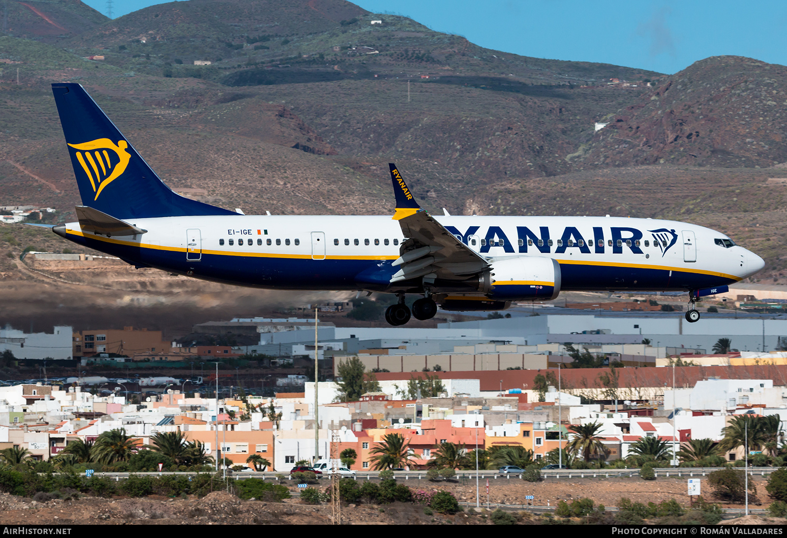 Aircraft Photo of EI-IGE | Boeing 737-8 Max 8 | Ryanair | AirHistory.net #619688