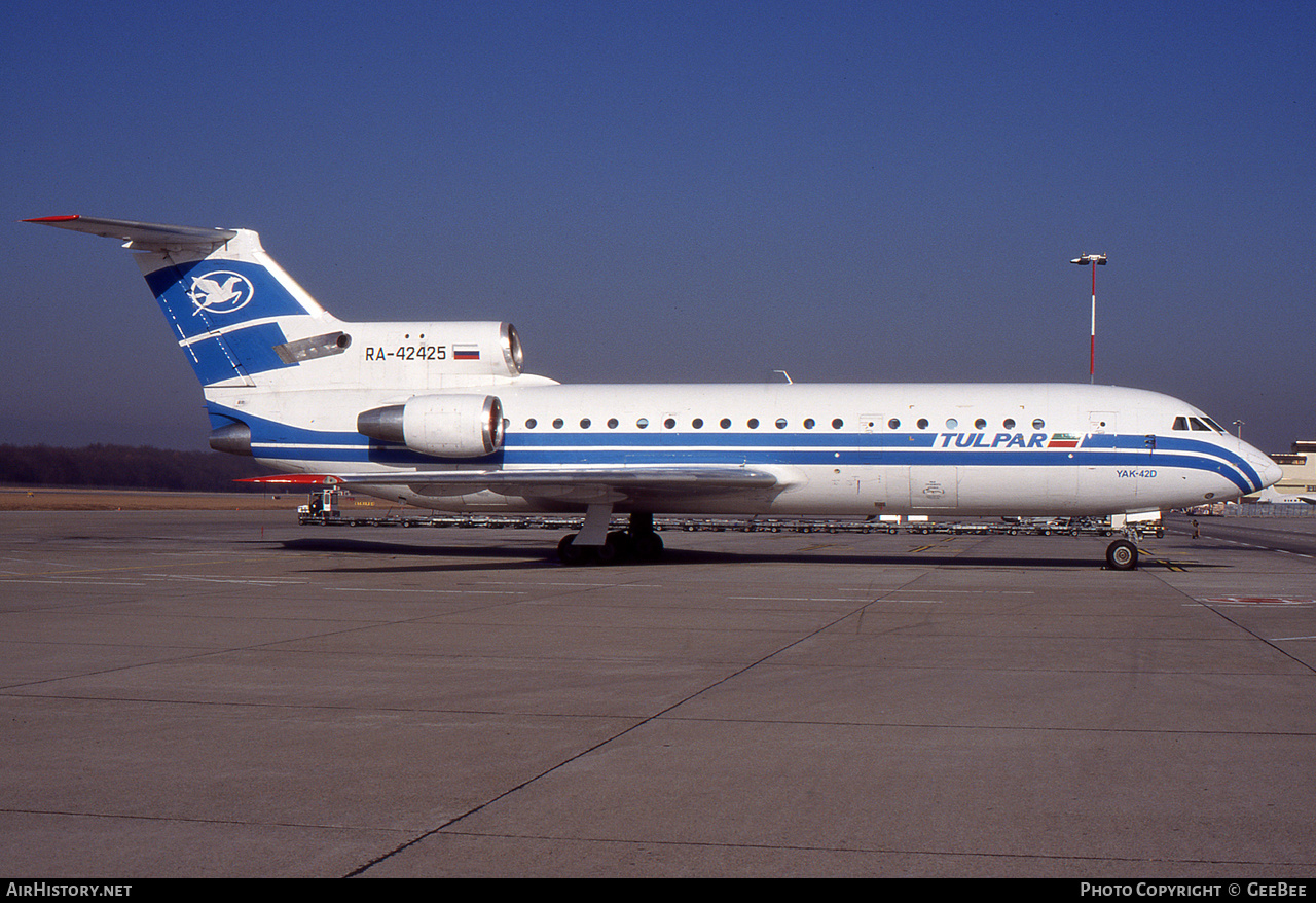 Aircraft Photo of RA-42425 | Yakovlev Yak-42D | Tulpar Air | AirHistory.net #619702