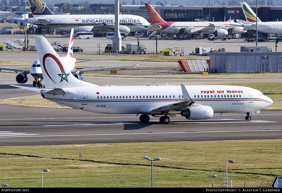 Aircraft Photo of CN-ROE | Boeing 737-8B6 | Royal Air Maroc - RAM | AirHistory.net #619736