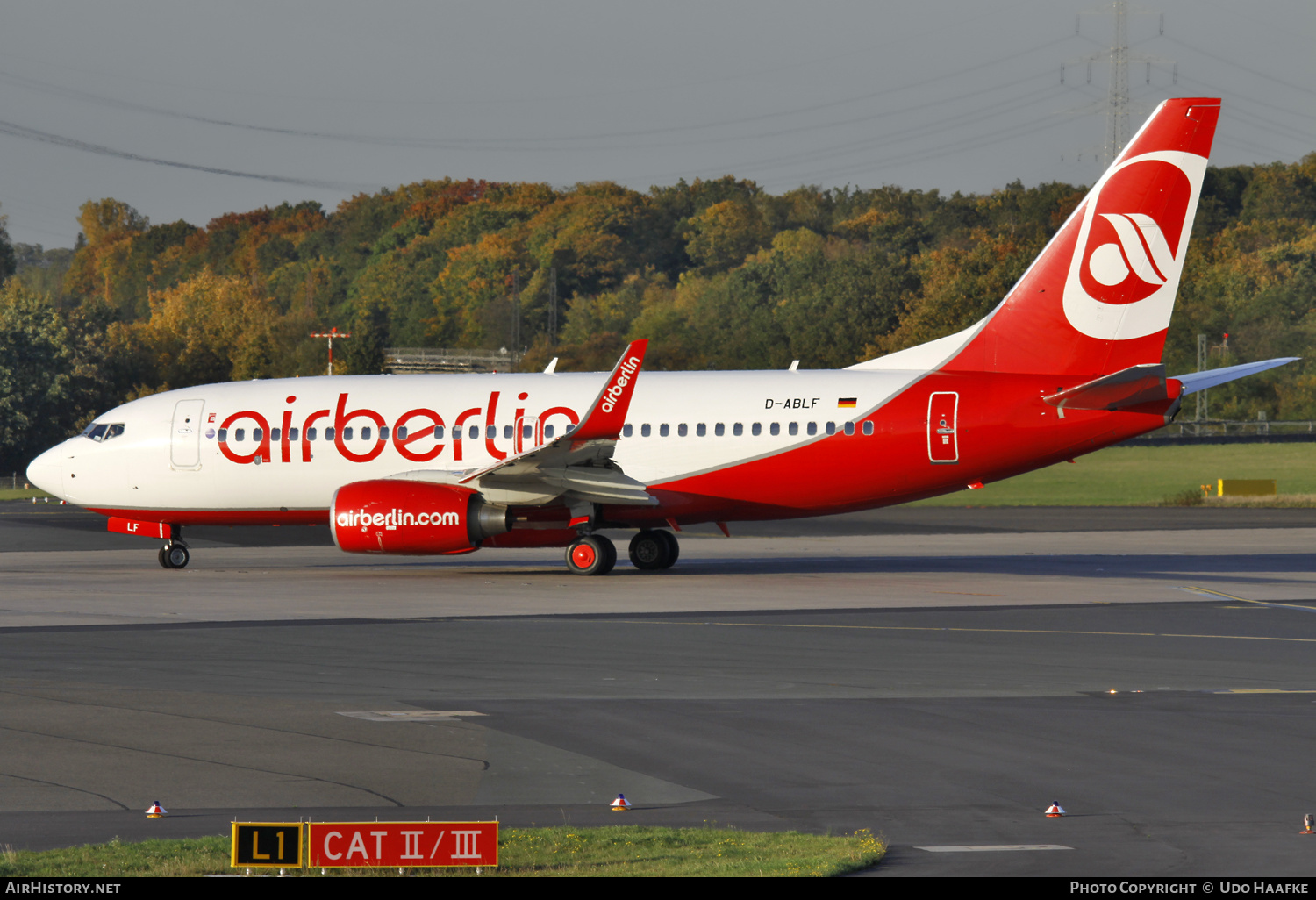 Aircraft Photo of D-ABLF | Boeing 737-76J | Air Berlin | AirHistory.net #619752