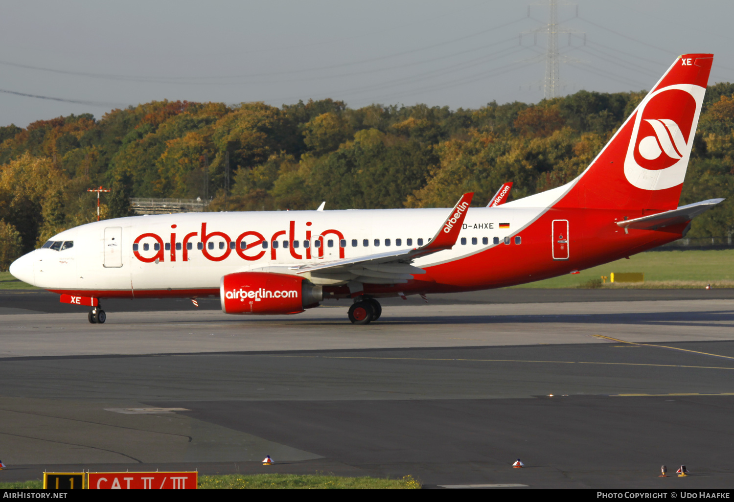 Aircraft Photo of D-AHXE | Boeing 737-7K5 | Air Berlin | AirHistory.net #619753