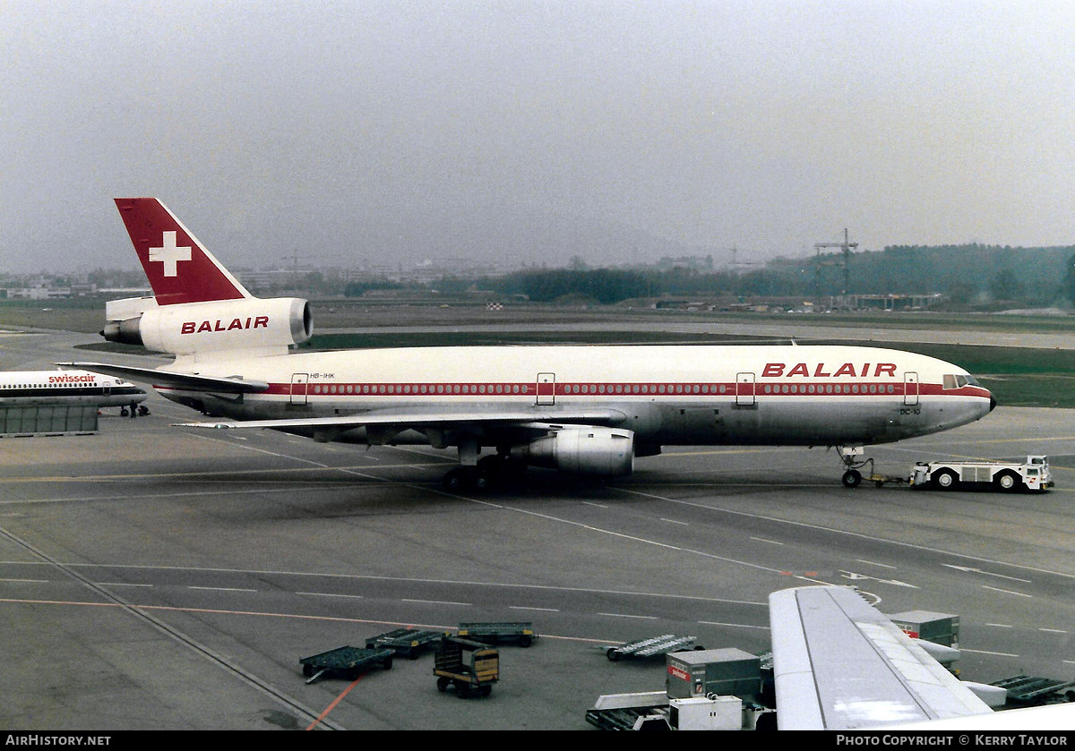 Aircraft Photo of HB-IHK | McDonnell Douglas DC-10-30 | Balair | AirHistory.net #619789