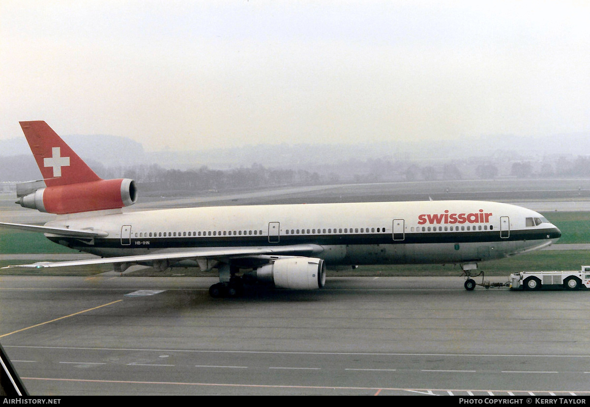 Aircraft Photo of HB-IHN | McDonnell Douglas DC-10-30/ER | Swissair | AirHistory.net #619794