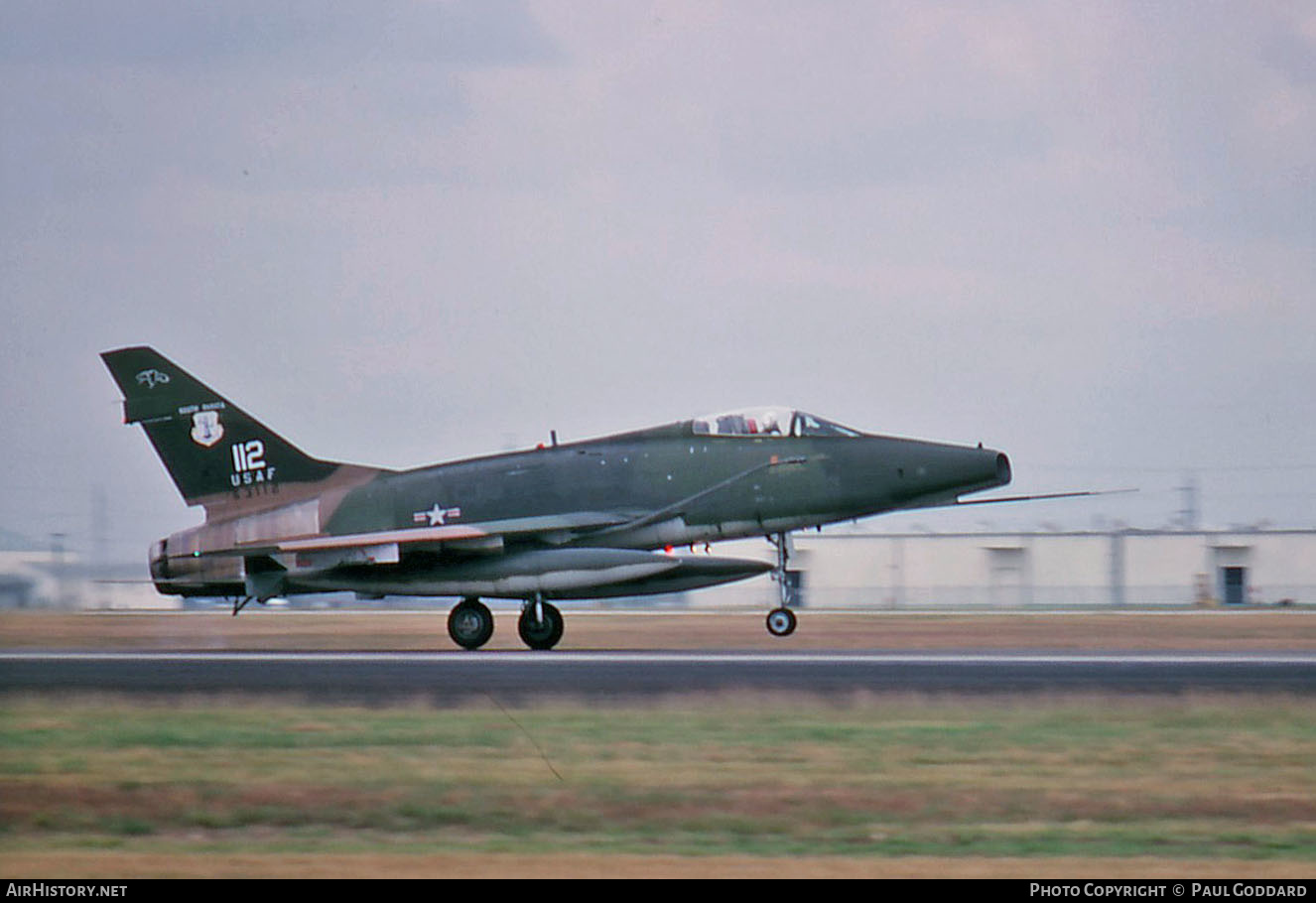 Aircraft Photo of 56-3112 / 63112 | North American F-100D Super Sabre | USA - Air Force | AirHistory.net #619820