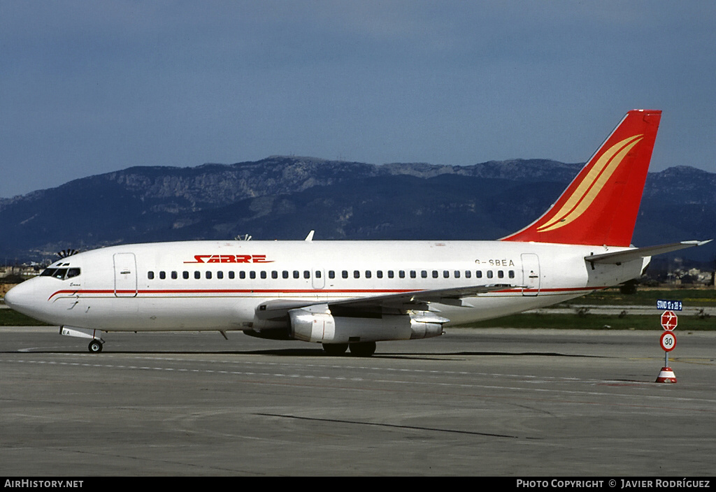 Aircraft Photo of G-SBEA | Boeing 737-204/Adv | Sabre Airways | AirHistory.net #619848