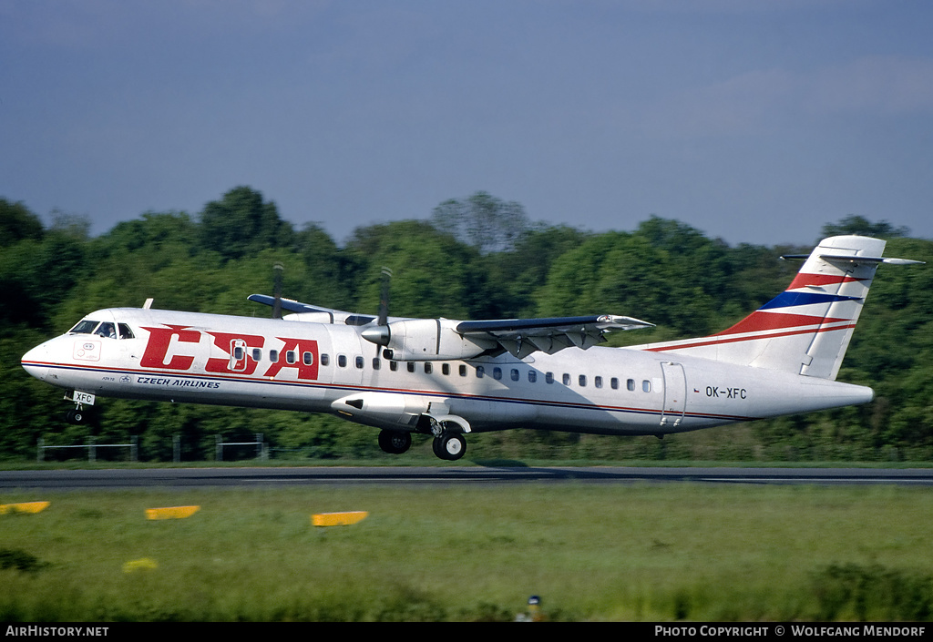 Aircraft Photo of OK-XFC | ATR ATR-72-202 | ČSA - Czech Airlines | AirHistory.net #619883