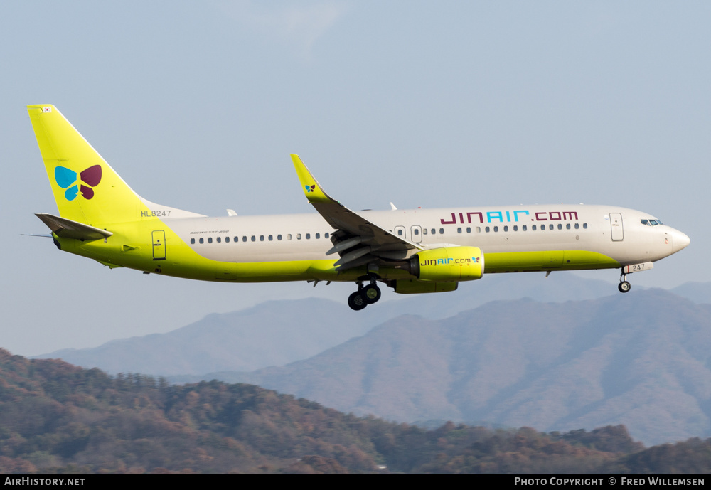 Aircraft Photo of HL8247 | Boeing 737-8SH | Jin Air | AirHistory.net #619963