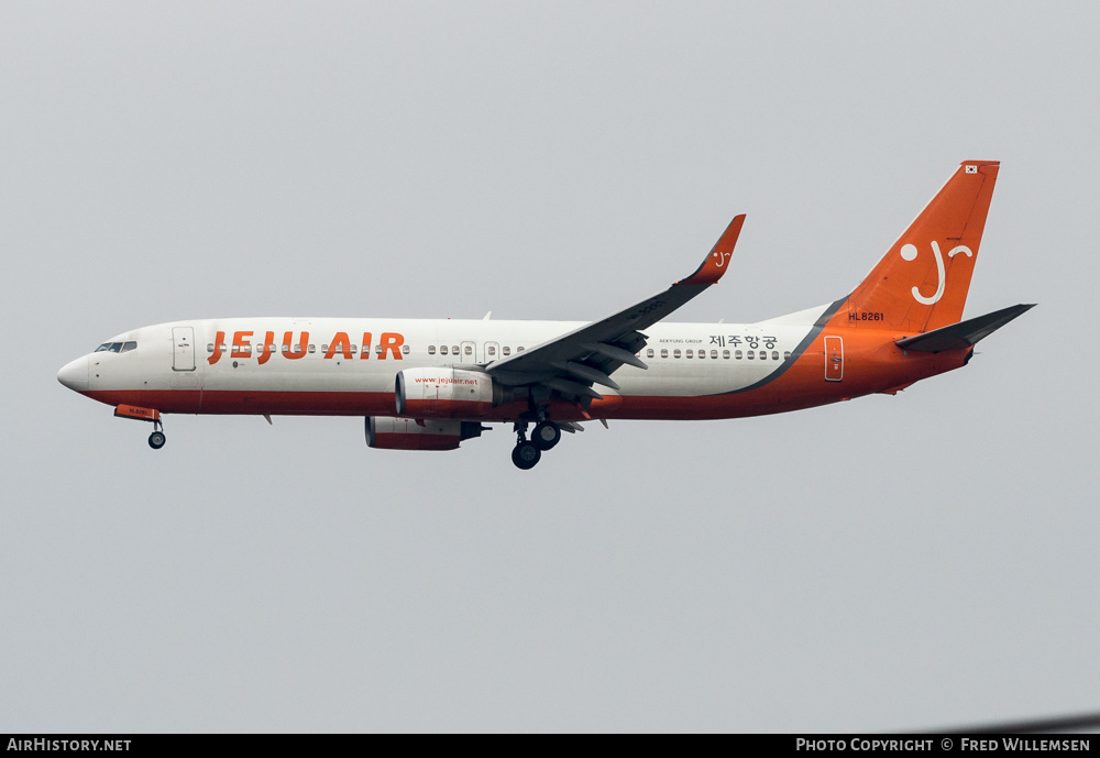 Aircraft Photo of HL8261 | Boeing 737-8BK | Jeju Air | AirHistory.net #619966