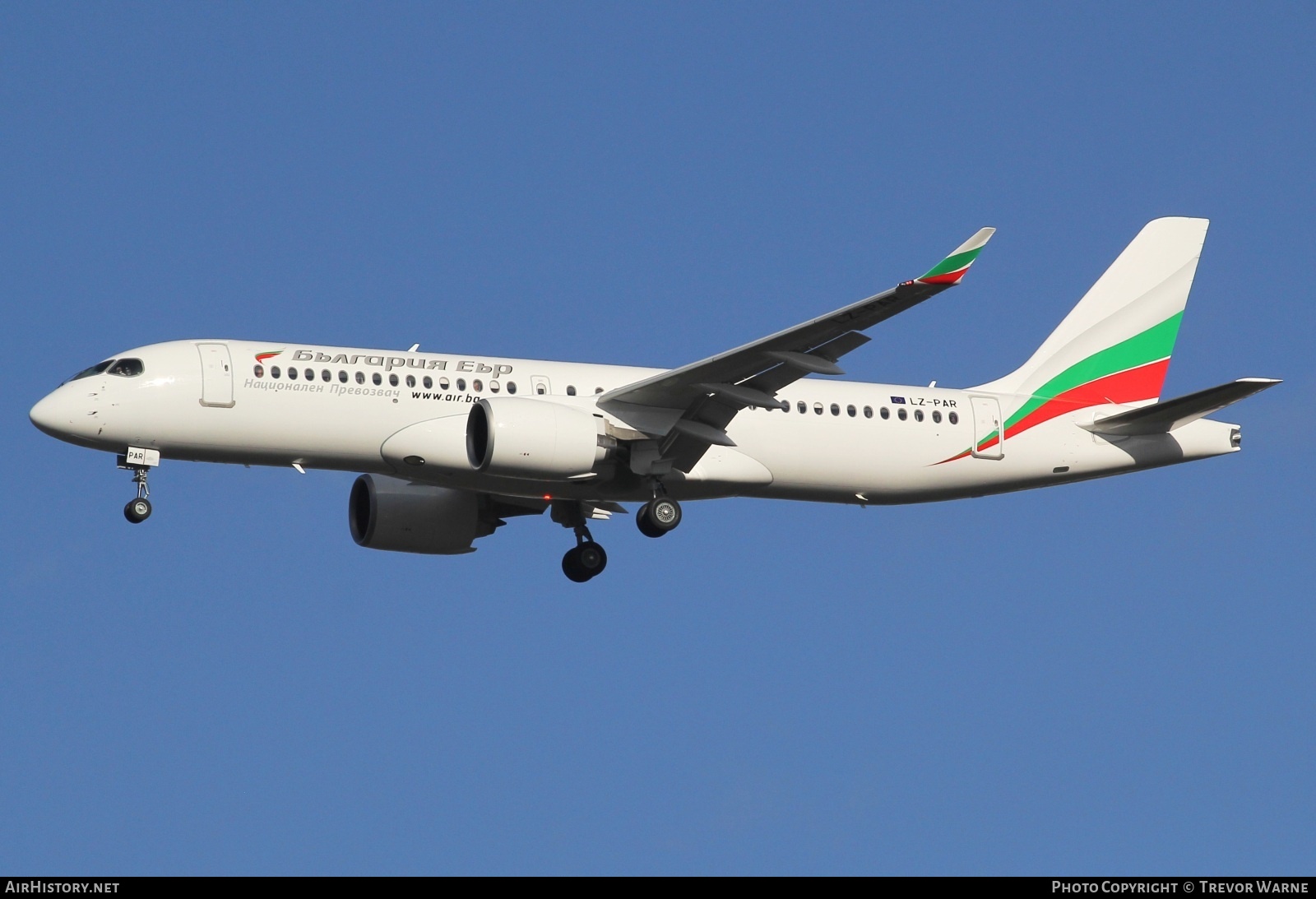 Aircraft Photo of LZ-PAR | Airbus A220-371 (BD-500-1A11) | Bulgaria Air | AirHistory.net #619969