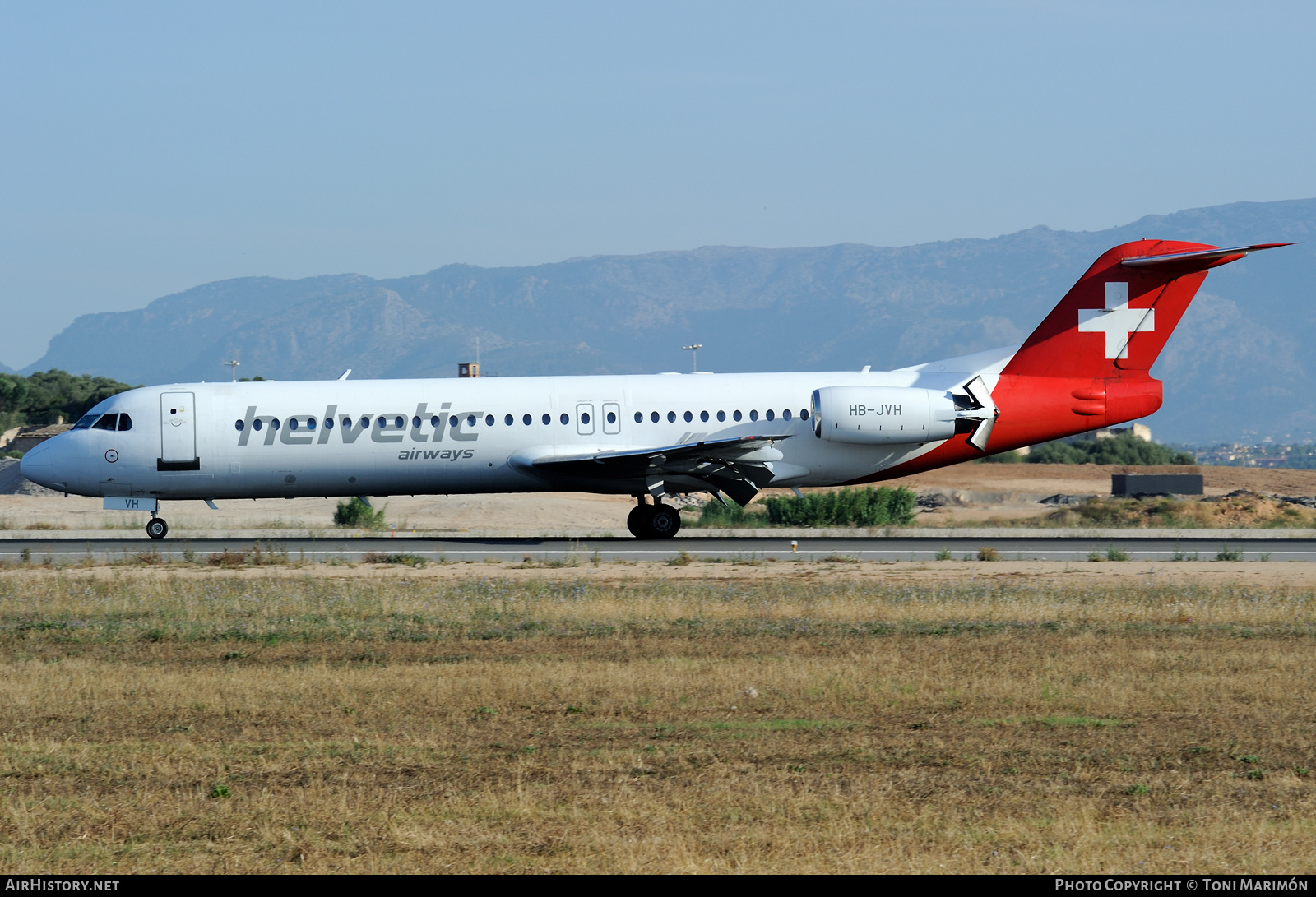 Aircraft Photo of HB-JVH | Fokker 100 (F28-0100) | Helvetic Airways | AirHistory.net #620009