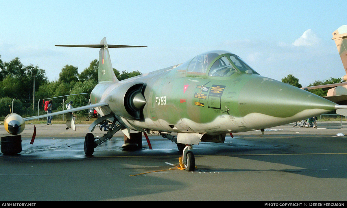 Aircraft Photo of FX99 | Lockheed F-104G Starfighter | Belgium - Air Force | AirHistory.net #620033