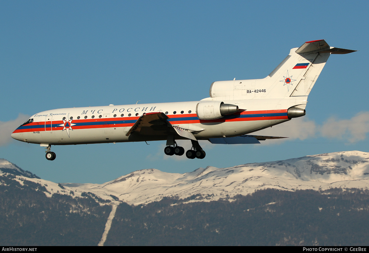 Aircraft Photo of RA-42446 | Yakovlev Yak-42D | MChS Rossii - Russia Ministry for Emergency Situations | AirHistory.net #620068