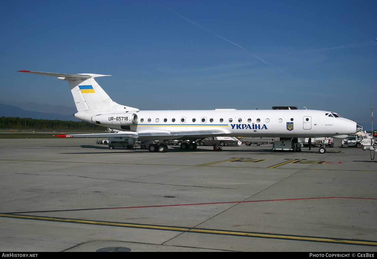 Aircraft Photo of UR-65718 | Tupolev Tu-134A-3 | Ukraine Government | AirHistory.net #620109
