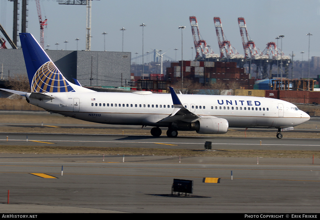 Aircraft Photo of N27213 | Boeing 737-824 | United Airlines | AirHistory.net #620114